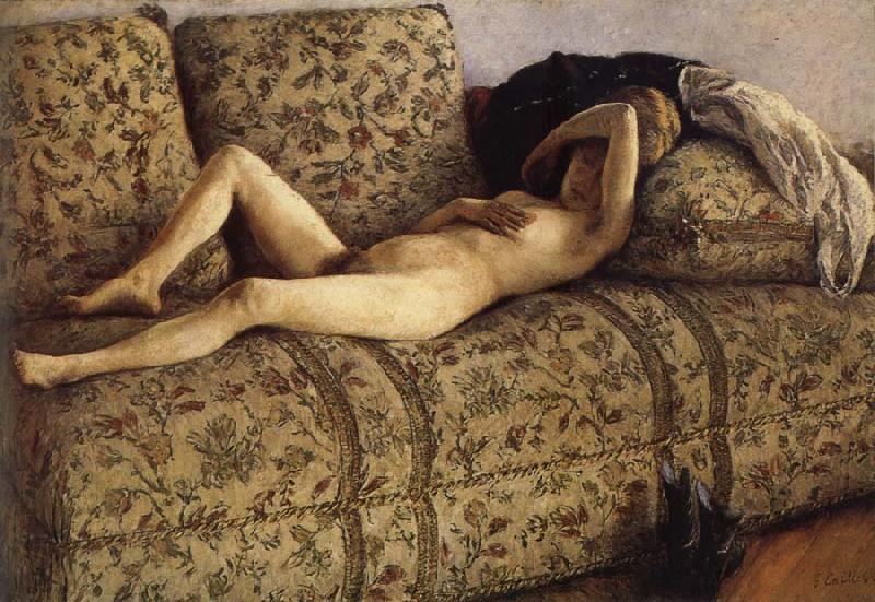 Gustave Caillebotte The female nude on the sofa Norge oil painting art